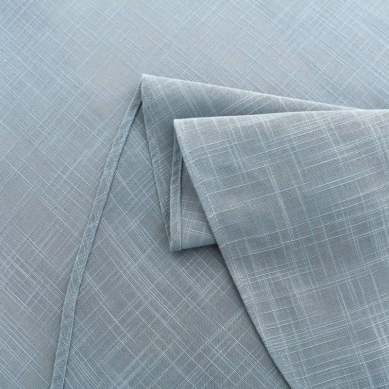 maxmill Lux Faux Linen Tablecloth with Slubby Yarn Textured Weaves Wrinkle Resistant Anti-Shrink Soft Table Cloth for Kitchen Dining Restaurant Tabletop for Event Dinner Round 70 Inch Slate Blue - Image 5